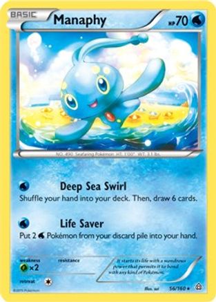Manaphy - 56/160 (Battle Arena Deck Exclusive)/160 Deck Exclusives - Rare Deck Exclusives Pokemon Single Squirtle Squad Card Shop.