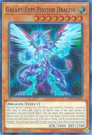 Galaxy-Eyes Photon Dragon (LED3-EN039) - Legendary Duelists: White Dragon Abyss 1st Edition Legendary Duelists: White Dragon Abyss Yugioh Single Squirtle Squad Card Shop.