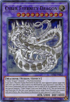 Cyber Eternity Dragon (LED3-EN012) - Legendary Duelists: White Dragon Abyss 1st Edition Legendary Duelists: White Dragon Abyss Yugioh Single Squirtle Squad Card Shop.