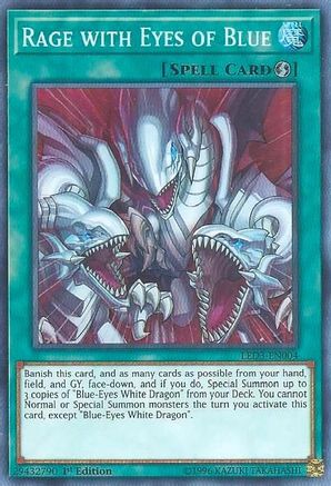 Rage with Eyes of Blue (LED3-EN004) - Legendary Duelists: White Dragon Abyss 1st Edition Legendary Duelists: White Dragon Abyss Yugioh Single Squirtle Squad Card Shop.