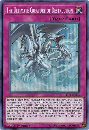 The Ultimate Creature of Destruction (LED3-EN005) - Legendary Duelists: White Dragon Abyss 1st Edition Legendary Duelists: White Dragon Abyss Yugioh Single Squirtle Squad Card Shop.
