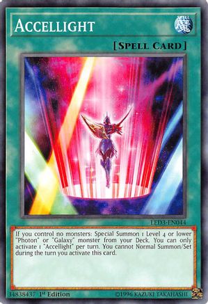 Accellight (LED3-EN044) - Legendary Duelists: White Dragon Abyss 1st Edition Legendary Duelists: White Dragon Abyss Yugioh Single Squirtle Squad Card Shop.