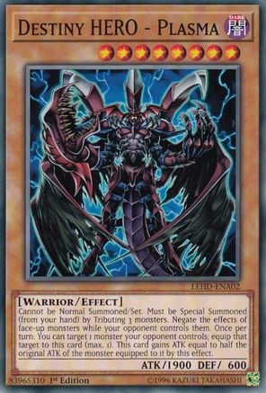 Destiny HERO - Plasma (LEHD-ENA02) - Legendary Hero Decks 1st Edition Legendary Hero Decks Yugioh Single Squirtle Squad Card Shop.