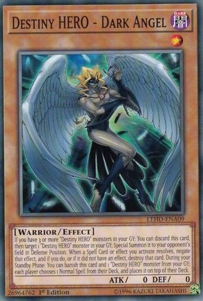 Destiny HERO - Dark Angel (LEHD-ENA09) - Legendary Hero Decks 1st Edition Legendary Hero Decks Yugioh Single Squirtle Squad Card Shop.
