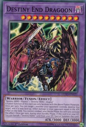 Destiny End Dragoon (LEHD-ENA31) - Legendary Hero Decks 1st Edition Legendary Hero Decks Yugioh Single Squirtle Squad Card Shop.