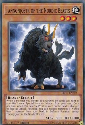Tanngnjostr of the Nordic Beasts (LEHD-ENB02) - Legendary Hero Decks 1st Edition Legendary Hero Decks Yugioh Single Squirtle Squad Card Shop.