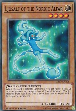 Ljosalf of the Nordic Alfar (LEHD-ENB06) - Legendary Hero Decks 1st Edition Legendary Hero Decks Yugioh Single Squirtle Squad Card Shop.