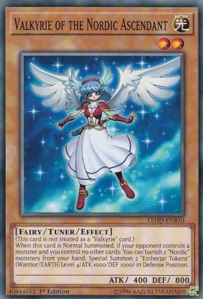 Valkyrie of the Nordic Ascendant (LEHD-ENB10) - Legendary Hero Decks 1st Edition Legendary Hero Decks Yugioh Single Squirtle Squad Card Shop.