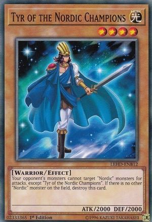 Tyr of the Nordic Champions (LEHD-ENB12) - Legendary Hero Decks 1st Edition Legendary Hero Decks Yugioh Single Squirtle Squad Card Shop.
