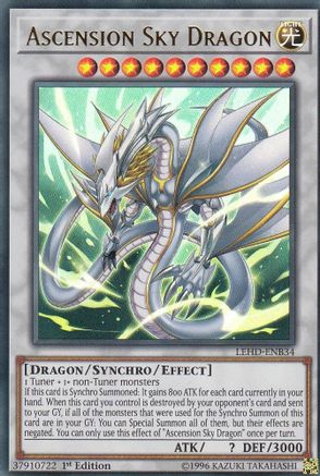 Ascension Sky Dragon (LEHD-ENB34) - Legendary Hero Decks 1st Edition Legendary Hero Decks Yugioh Single Squirtle Squad Card Shop.
