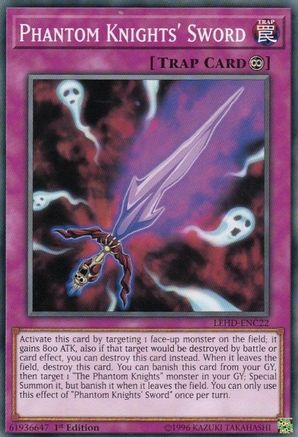 Phantom Knights' Sword (LEHD-ENC22) - Legendary Hero Decks 1st Edition Legendary Hero Decks Yugioh Single Squirtle Squad Card Shop.