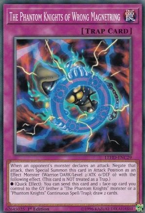 The Phantom Knights of Wrong Magnetring (LEHD-ENC29) - Legendary Hero Decks 1st Edition Legendary Hero Decks Yugioh Single Squirtle Squad Card Shop.