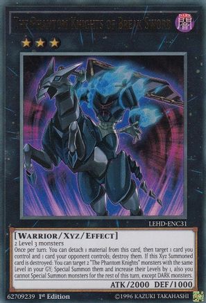 The Phantom Knights of Break Sword (LEHD-ENC31) - Legendary Hero Decks 1st Edition Legendary Hero Decks Yugioh Single Squirtle Squad Card Shop.