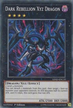 Dark Rebellion Xyz Dragon (LEHD-ENC33) - Legendary Hero Decks 1st Edition Legendary Hero Decks Yugioh Single Squirtle Squad Card Shop.