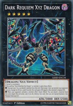 Dark Requiem Xyz Dragon (LEHD-ENC34) - Legendary Hero Decks 1st Edition Legendary Hero Decks Yugioh Single Squirtle Squad Card Shop.