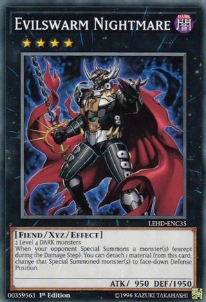 Evilswarm Nightmare (LEHD-ENC35) - Legendary Hero Decks 1st Edition Legendary Hero Decks Yugioh Single Squirtle Squad Card Shop.