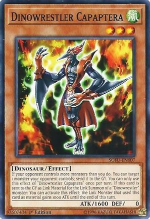 Dinowrestler Capaptera (SOFU-EN007) - Soul Fusion 1st Edition Soul Fusion Yugioh Single Squirtle Squad Card Shop.