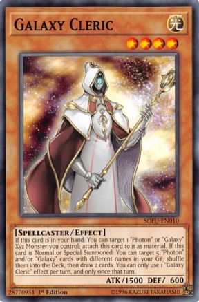 Galaxy Cleric (SOFU-EN010) - Soul Fusion 1st Edition Soul Fusion Yugioh Single Squirtle Squad Card Shop.