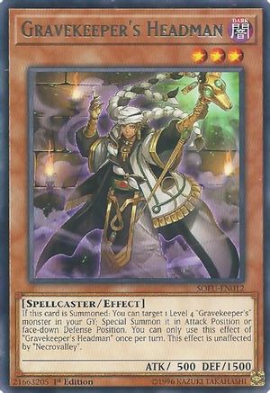 Gravekeeper's Headman (SOFU-EN012) - Soul Fusion Unlimited Soul Fusion Yugioh Single Squirtle Squad Card Shop.