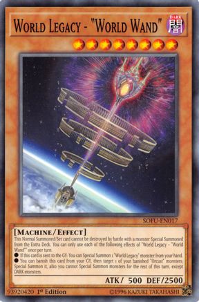 World Legacy - "World Wand" (SOFU-EN017) - Soul Fusion 1st Edition Soul Fusion Yugioh Single Squirtle Squad Card Shop.