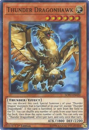 Thunder Dragonhawk (SOFU-EN020) - Soul Fusion Unlimited Soul Fusion Yugioh Single Squirtle Squad Card Shop.