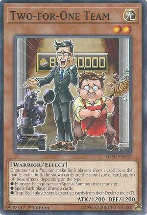 Two-for-One Team (SOFU-EN032) - Soul Fusion Unlimited Soul Fusion Yugioh Single Squirtle Squad Card Shop.