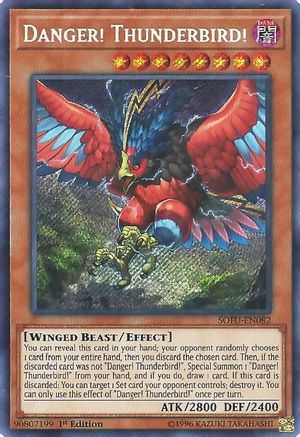 Danger! Thunderbird! (SOFU-EN082) - Soul Fusion Unlimited Soul Fusion Yugioh Single Squirtle Squad Card Shop.