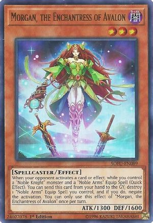 Morgan, the Enchantress of Avalon (SOFU-EN089) - Soul Fusion 1st Edition Soul Fusion Yugioh Single Squirtle Squad Card Shop.