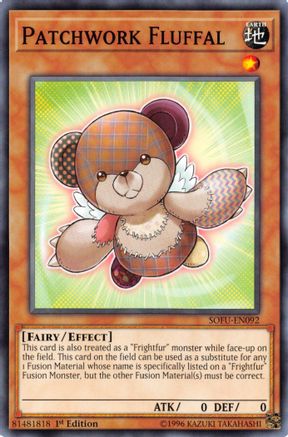 Patchwork Fluffal (SOFU-EN092) - Soul Fusion 1st Edition Soul Fusion Yugioh Single Squirtle Squad Card Shop.