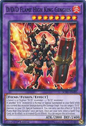 D/D/D Flame High King Genghis (SOFU-EN095) - Soul Fusion Unlimited Soul Fusion Yugioh Single Squirtle Squad Card Shop.