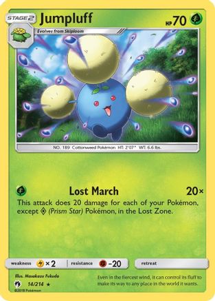 Jumpluff/214 - Reverse Holofoil SM Lost Thunder - Holo Rare SM - Lost Thunder Pokemon Single Squirtle Squad Card Shop.