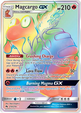 Magcargo GX (Secret) - Holofoil SM Lost Thunder - Secret Rare SM - Lost Thunder Pokemon Single Squirtle Squad Card Shop.
