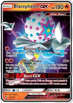 Blacephalon GX 052 - Holofoil SM Lost Thunder - Ultra Rare SM - Lost Thunder Pokemon Single Squirtle Squad Card Shop.