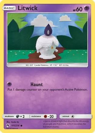 Litwick 101 SM Lost Thunder - Common