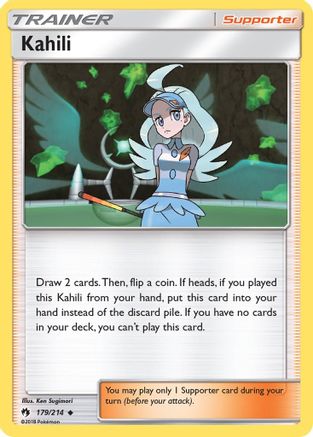 Kahili 179 - Reverse Holofoil SM Lost Thunder - Uncommon SM - Lost Thunder Pokemon Single Squirtle Squad Card Shop.