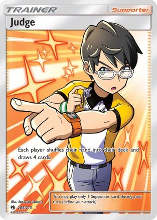 Judge (Full Art) 209 - Holofoil SM Lost Thunder - Ultra Rare SM - Lost Thunder Pokemon Single Squirtle Squad Card Shop.