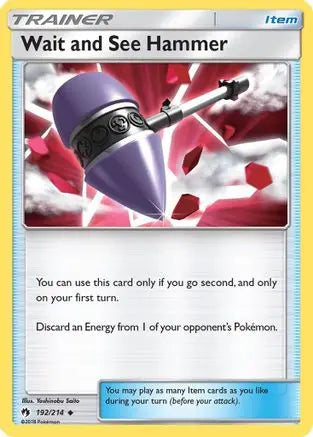 Wait and See Hammer 192 - Reverse Holofoil SM Lost Thunder - Uncommon