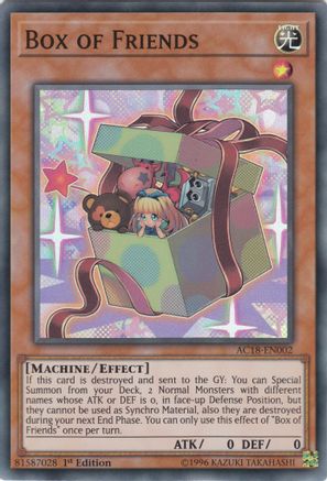 Box of Friends (AC18-EN002) - Advent Calendar 2018 1st Edition Advent Calendar 2018 Yugioh Single Squirtle Squad Card Shop.