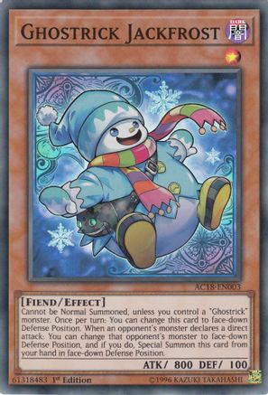 Ghostrick Jackfrost (AC18-EN003) - Advent Calendar 2018 1st Edition Advent Calendar 2018 Yugioh Single Squirtle Squad Card Shop.