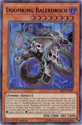 Doomking Balerdroch (SR07-EN001) - Structure Deck: Zombie Horde 1st Edition Structure Deck: Zombie Horde Yugioh Single Squirtle Squad Card Shop.