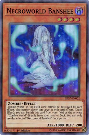 Necroworld Banshee (SR07-EN002) - Structure Deck: Zombie Horde 1st Edition Structure Deck: Zombie Horde Yugioh Single Squirtle Squad Card Shop.
