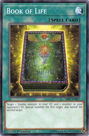 Book of Life (SR07-EN027) - Structure Deck: Zombie Horde 1st Edition Structure Deck: Zombie Horde Yugioh Single Squirtle Squad Card Shop.