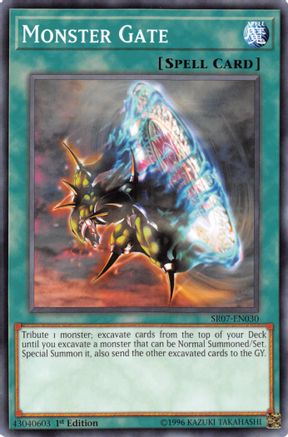 Monster Gate (SR07-EN030) - Structure Deck: Zombie Horde 1st Edition Structure Deck: Zombie Horde Yugioh Single Squirtle Squad Card Shop.