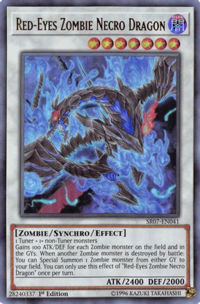 Red-Eyes Zombie Necro Dragon (SR07-EN041) - Structure Deck: Zombie Horde 1st Edition Structure Deck: Zombie Horde Yugioh Single Squirtle Squad Card Shop.