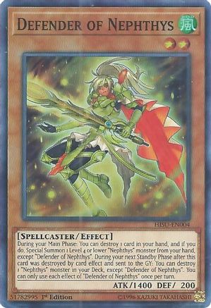 Defender of Nephthys (HISU-EN004) - Hidden Summoners 1st Edition Hidden Summoners Yugioh Single Squirtle Squad Card Shop.