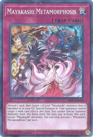 Mayakashi Metamorphosis (HISU-EN039) - Hidden Summoners 1st Edition Hidden Summoners Yugioh Single Squirtle Squad Card Shop.
