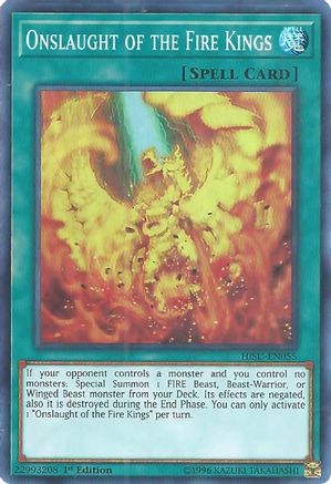 Onslaught of the Fire Kings (HISU-EN055) - Hidden Summoners 1st Edition Hidden Summoners Yugioh Single Squirtle Squad Card Shop.