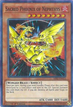 Sacred Phoenix of Nephthys (HISU-EN012) - Hidden Summoners 1st Edition Hidden Summoners Yugioh Single Squirtle Squad Card Shop.