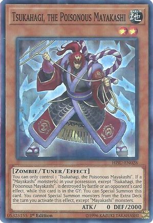 Tsukahagi, the Poisonous Mayakashi (HISU-EN028) - Hidden Summoners 1st Edition Hidden Summoners Yugioh Single Squirtle Squad Card Shop.