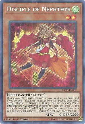 Disciple of Nephthys (HISU-EN002) - Hidden Summoners 1st Edition Hidden Summoners Yugioh Single Squirtle Squad Card Shop.
